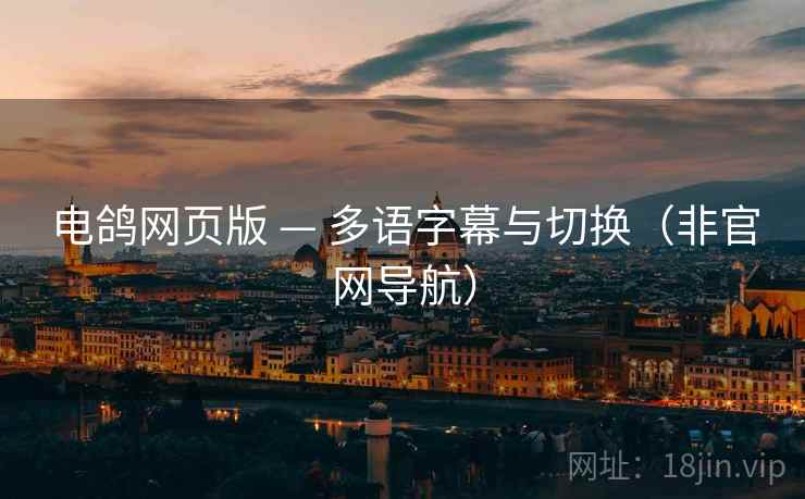 电鸽网页版 — 多语字幕与切换（非官网导航）