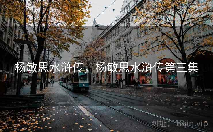 杨敏思水浒传，杨敏思水浒传第三集